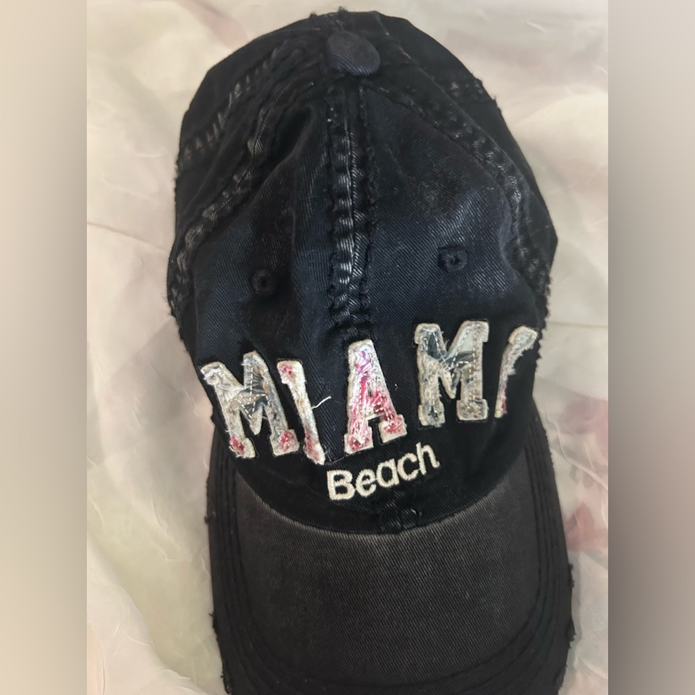 Robin Ruth distressed Miami hat